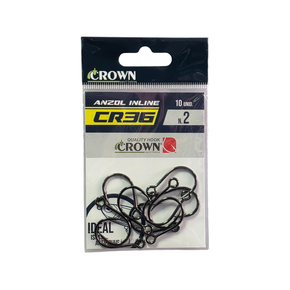 Anzol Crown In Line CR36 Black Nº01 - 10 Unidades